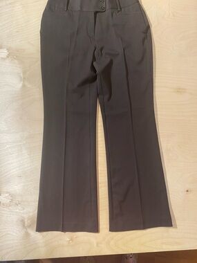 Rafaella Straight-Leg Dress Pants - Dark Brown 6  Curvy (RB)